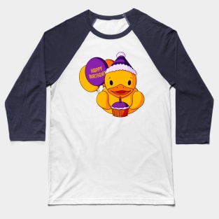 Birthday Rubber Duck Baseball T-Shirt